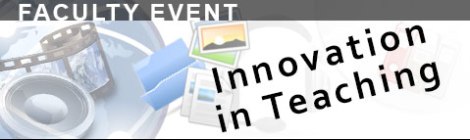 Innovation in Teaching feature image with event title and some graphics